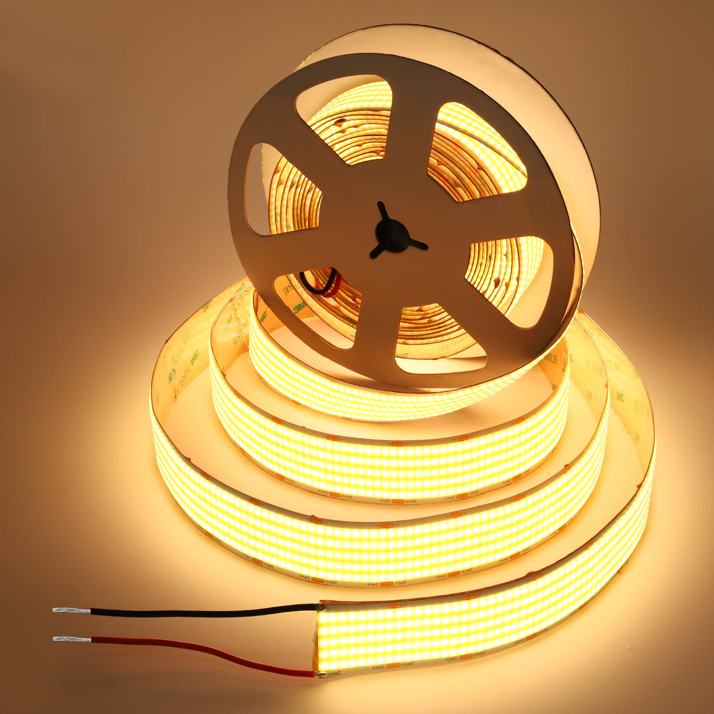 Ultra High Density COB LED Strip, 24V 1600 LEDs/m Spotless Seamless Linear Lighting (30mm Wide)