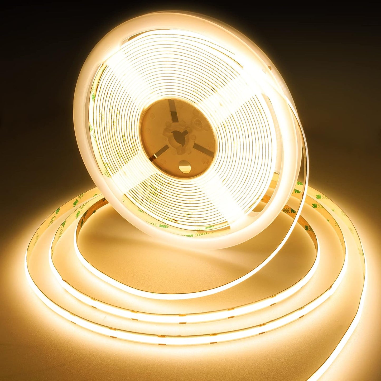 10m COB LED-Lichtband mit 384 LEDs/m, DC24V, 9W/m, CRI>92, 8mm breit zur Raumdekoration