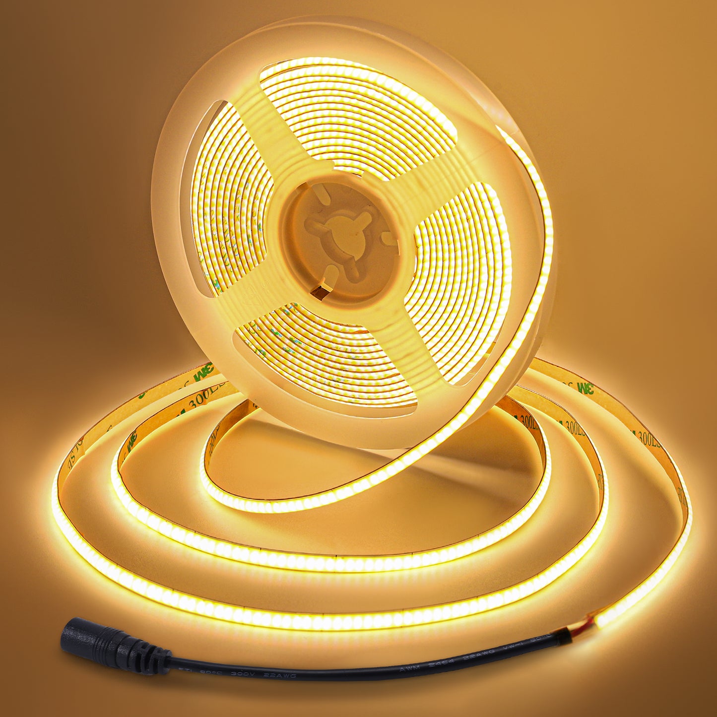 Bande LED COB avec 400 LED/m, 12V/24V DC, 9w/m, IRC>92, 5mm de large pour la décoration de chambres