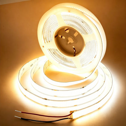 Spotless COB LED Strip Light, 24V 960 LEDs/m, CRI 92+ Seamless Uniform Tape (15mm Wide)