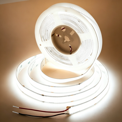 Spotless COB LED Strip Light, 24V 960 LEDs/m, CRI 92+ Seamless Uniform Tape (15mm Wide)