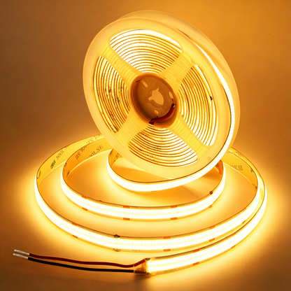 Bande LED COB 600 LEDs/m, 24V DC, 9W/m, IRC>92, 12mm de large pour la décoration intérieure