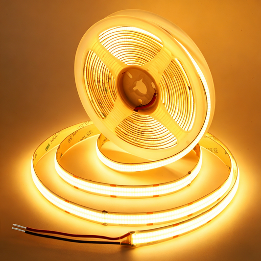 Bande LED COB 600 LEDs/m, 24V DC, 9W/m, IRC>92, 12mm de large pour la décoration intérieure